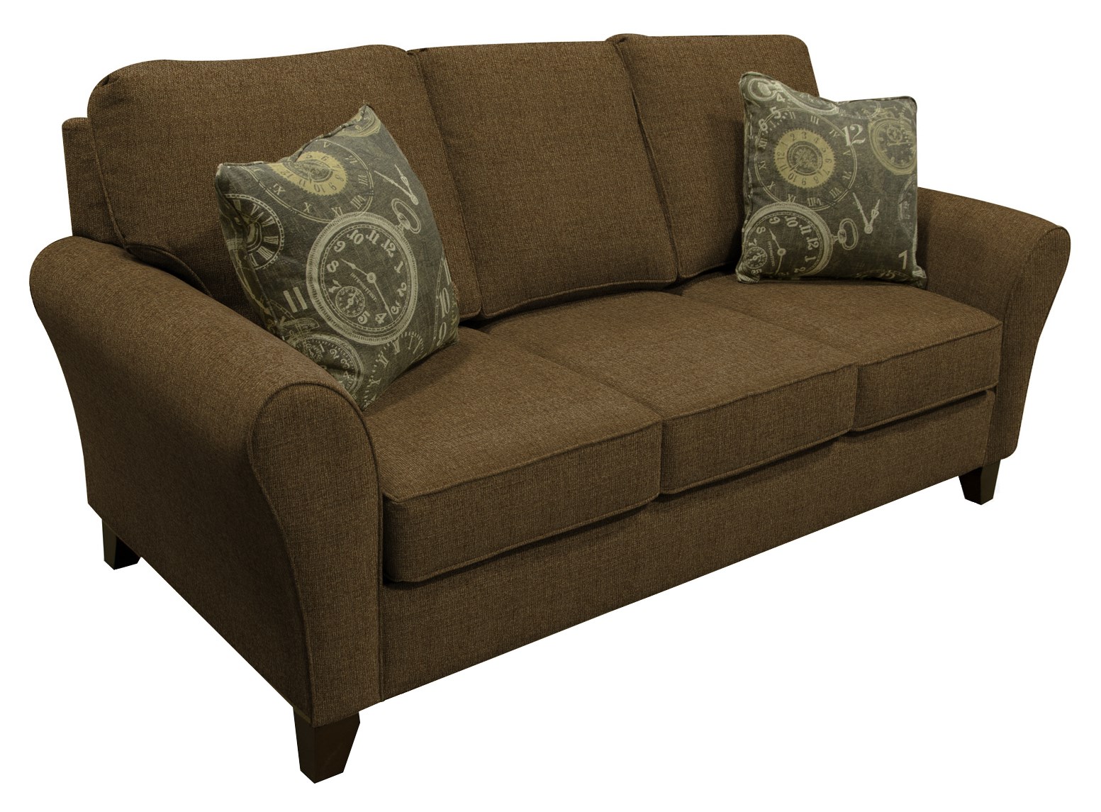 England 3B00 Series 3B05 Transitional Flared Arm Sofa with Wooden Legs Westrich Furniture